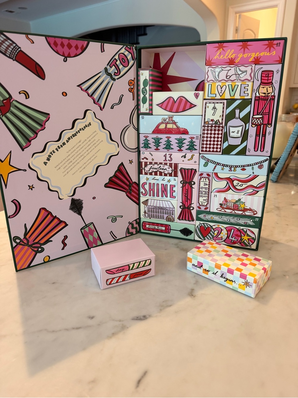 Empty Anthropologie Advent Calendar-ready to fill!, like new